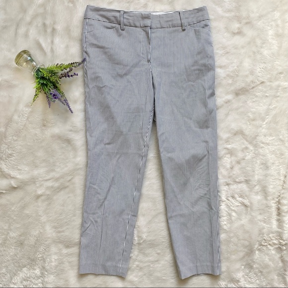 NEW Talbots Striped Hampshire Ankle Pants - Picture 2 of 7